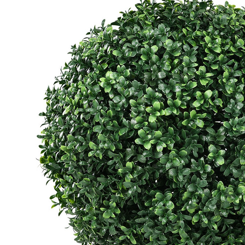 Jese Faux Boxwood Ball Topiary Tree | Set of 2 | Faux Moss | Lifelike 21"