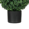 Jese Faux Boxwood Ball Topiary Tree | Set of 2 | Faux Moss | Lifelike 21"