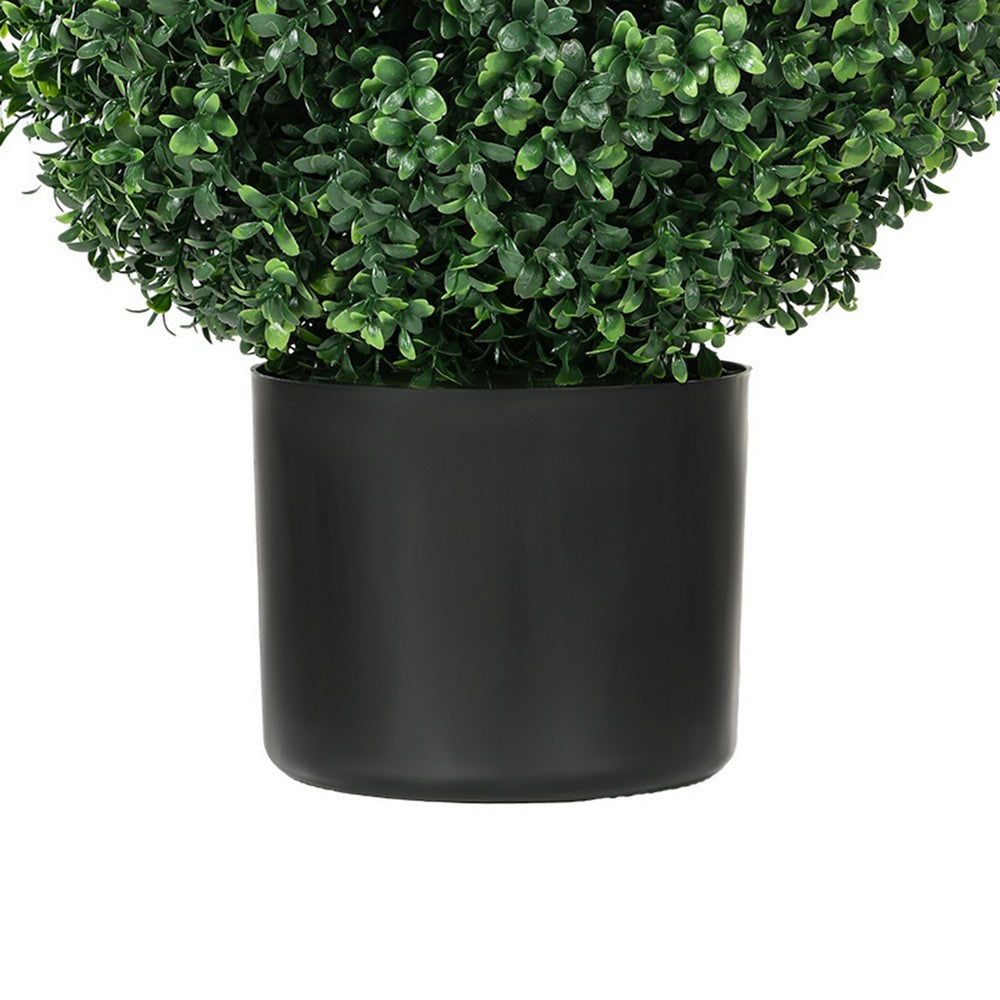 Jese Faux Boxwood Ball Topiary Tree | Set of 2 | Faux Moss | Lifelike 21"