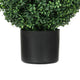 Jese Faux Boxwood Ball Topiary Tree | Set of 2 | Faux Moss | Lifelike 21"