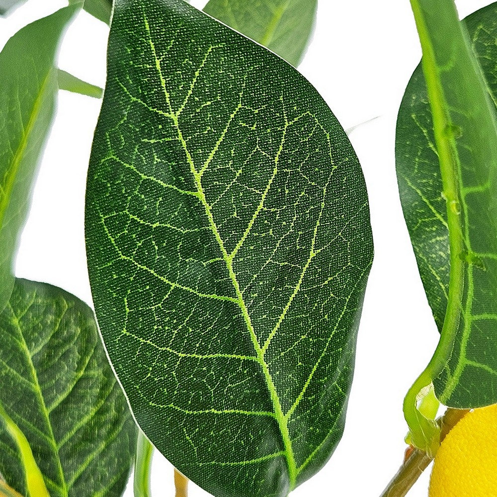 Bonny Artificial Lemon Tree with Lifelike Lemon | Black Pot | Lifelike 32"
