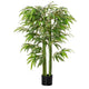 Valey Faux Bamboo Tree with Cement-Filled Pot | Lifelike Poly Silk 55"