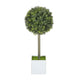 Marcy Artificial Topiary Plants Set | 114 Poly Silk Lifelike Leaves 18"