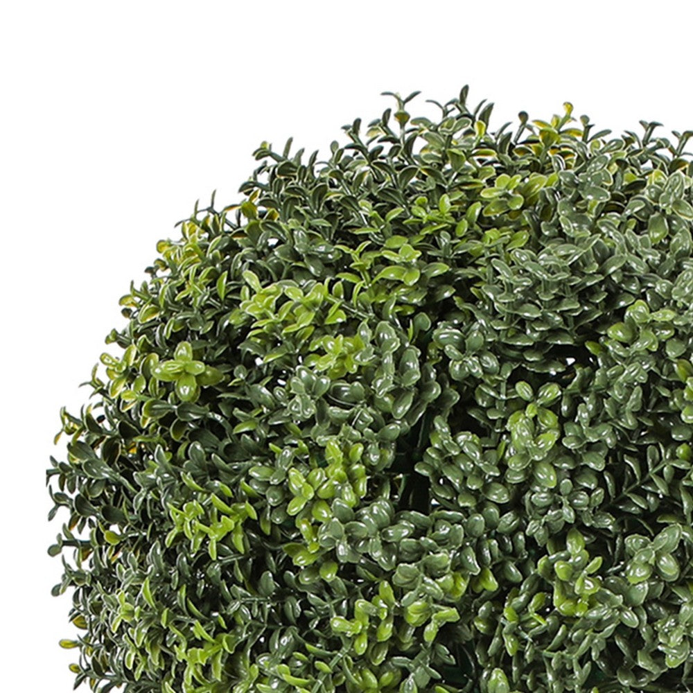 Marcy Artificial Topiary Plants Set | 114 Poly Silk Lifelike Leaves 18"