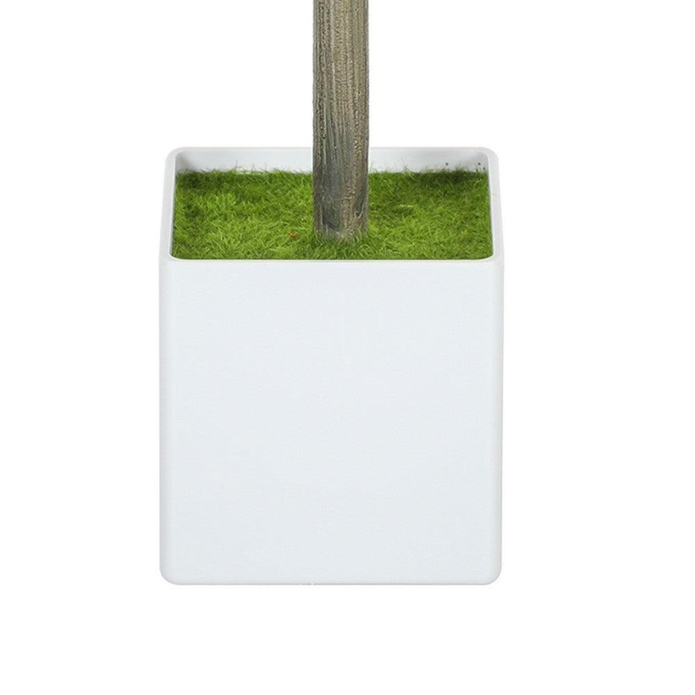 Marcy Artificial Topiary Plants Set | 114 Poly Silk Lifelike Leaves 18"