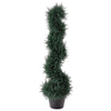 Celia Artificial Cedar Spiral Topiary Tree | Lifelike Poly Silk 36"