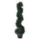 Celia Artificial Cedar Spiral Topiary Tree | Lifelike Poly Silk 36"