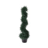 Celia Artificial Cedar Spiral Topiary Tree | Lifelike Poly Silk 36"