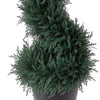 Celia Artificial Cedar Spiral Topiary Tree | Lifelike Poly Silk 36"