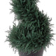 Celia Artificial Cedar Spiral Topiary Tree | Lifelike Poly Silk 36"