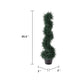 Celia Artificial Cedar Spiral Topiary Tree | Lifelike Poly Silk 36"