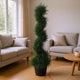 Celia Artificial Cedar Spiral Topiary Tree | Lifelike Poly Silk 36"