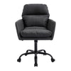 Limz Swivel Office Chair | Adjustable Height | Foam Fill Black Faux Leather