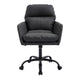 Limz Swivel Office Chair | Adjustable Height | Foam Fill Black Faux Leather