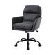 Limz Swivel Office Chair | Adjustable Height | Foam Fill Black Faux Leather