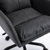Limz Swivel Office Chair | Adjustable Height | Foam Fill Black Faux Leather