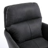 Limz Swivel Office Chair | Adjustable Height | Foam Fill Black Faux Leather