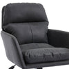 Limz Swivel Office Chair | Adjustable Height | Foam Fill Black Faux Leather