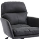 Limz Swivel Office Chair | Adjustable Height | Foam Fill Black Faux Leather