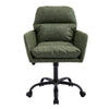 Limz Swivel Office Chair | Adjustable Height | Foam Fill Green Faux Leather
