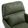 Limz Swivel Office Chair | Adjustable Height | Foam Fill Green Faux Leather