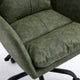 Limz Swivel Office Chair | Adjustable Height | Foam Fill Green Faux Leather
