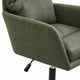 Limz Swivel Office Chair | Adjustable Height | Foam Fill Green Faux Leather