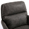 Limz Swivel Office Chair | Adjustable Height | Foam Fill Gray Faux Leather