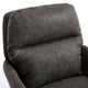 Limz Swivel Office Chair | Adjustable Height | Foam Fill Gray Faux Leather