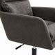 Limz Swivel Office Chair | Adjustable Height | Foam Fill Gray Faux Leather