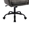 Limz Swivel Office Chair | Adjustable Height | Foam Fill Gray Faux Leather