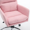 Limz Swivel Office Chair | Adjustable Height | Foam Fill Pink Faux Leather
