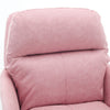 Limz Swivel Office Chair | Adjustable Height | Foam Fill Pink Faux Leather