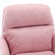 Limz Swivel Office Chair | Adjustable Height | Foam Fill Pink Faux Leather