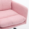 Limz Swivel Office Chair | Adjustable Height | Foam Fill Pink Faux Leather