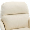Limz Swivel Office Chair | Adjustable Height | Foam Fill White Faux Leather