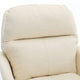 Limz Swivel Office Chair | Adjustable Height | Foam Fill White Faux Leather