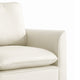 Pimi Sofa Chair Set of 2 | Cream White Faux Leather | Retro Black Legs
