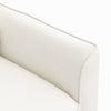Pimi Sofa Chair Set of 2 | Cream White Faux Leather | Retro Black Legs