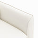 Pimi Sofa Chair Set of 2 | Cream White Faux Leather | Retro Black Legs