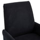 Vena Liftable Office Chair | Memory Foam Black Corduroy | Gold Metal Base