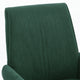 Vena Liftable Office Chair | Memory Foam Green Corduroy | Gold Metal Base