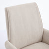 Vena Liftable Office Chair | Memory Foam White Corduroy | Gold Metal Base