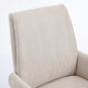 Vena Liftable Office Chair | Memory Foam White Corduroy | Gold Metal Base