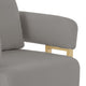 Jiya Accent Club Chair Set of 2 | Sponge Fill Gray Teddy Fleece | Gold Legs