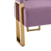 Jiya Accent Club Chair Set of 2 | Sponge Fill Lilac Purple Velvet | Gold Legs