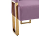 Jiya Accent Club Chair Set of 2 | Sponge Fill Lilac Purple Velvet | Gold Legs