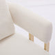 Sery Accent Armchair Set of 2 | White Teddy Fleece | Gold Square Legs