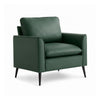 Heya Lounge Sofa Chair Set of 2 | Track Arms | Green Faux Leather