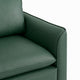 Heya Lounge Sofa Chair Set of 2 | Track Arms | Green Faux Leather